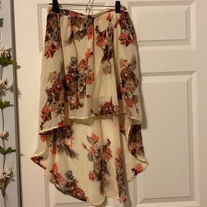 Rue21 Floral High low skirt